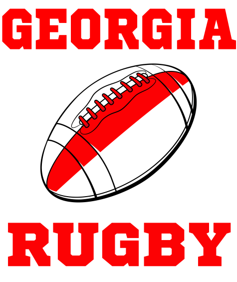 Georgia Rugby Ball T-Shirt (White)